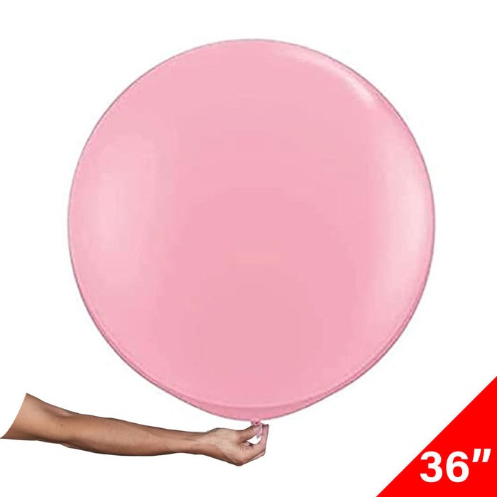 Globo Látex Esférico Gigante Tamaño 36" Rosa Claro