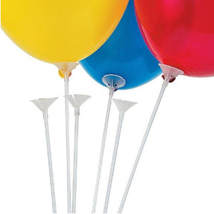 100 Copitas Sujetaglobos - Para Globos hasta 12"