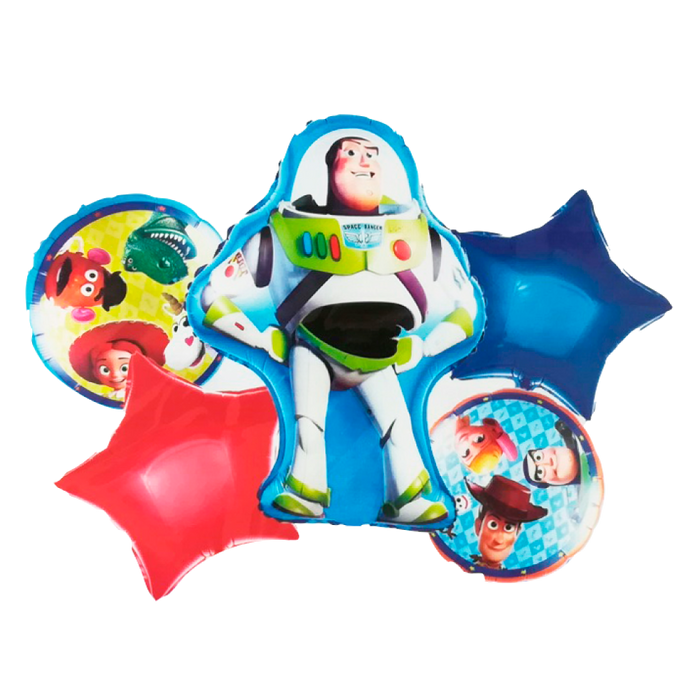 Set de 5 Globos Metálicos "Buzz Lightyear"