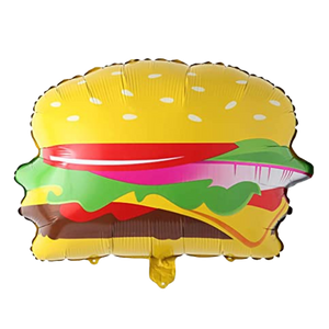 Globo Metálico Hamburguesa Chico 30x25