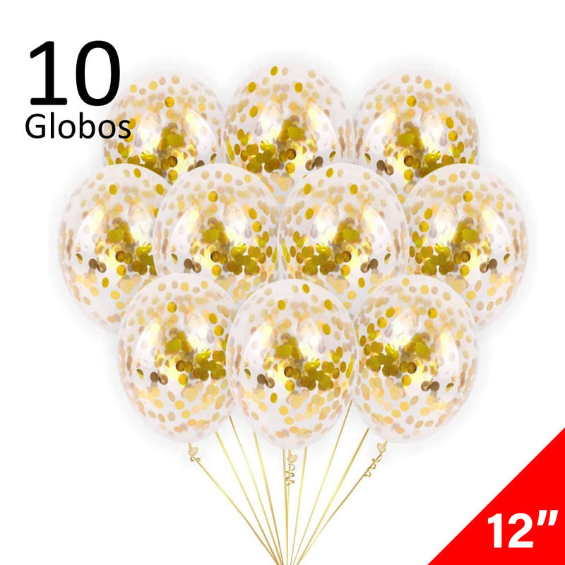 10 Kilos De Confeti Rectangular Color Dorado