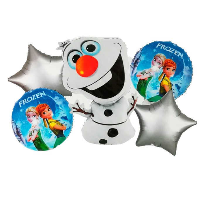 Set de 5 Globos Metálicos "Frozen - Olaf"