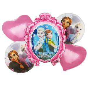 Set de 5 Globos Metálicos "Frozen - Espejo Elsa y Ana"