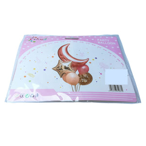 Kit de 7 Globos con Luna - Rosa